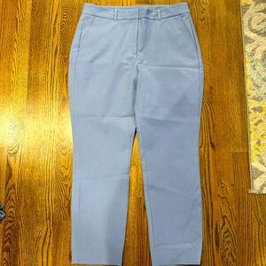 WHBM comfort stretch slim ankle pant. Light blue.